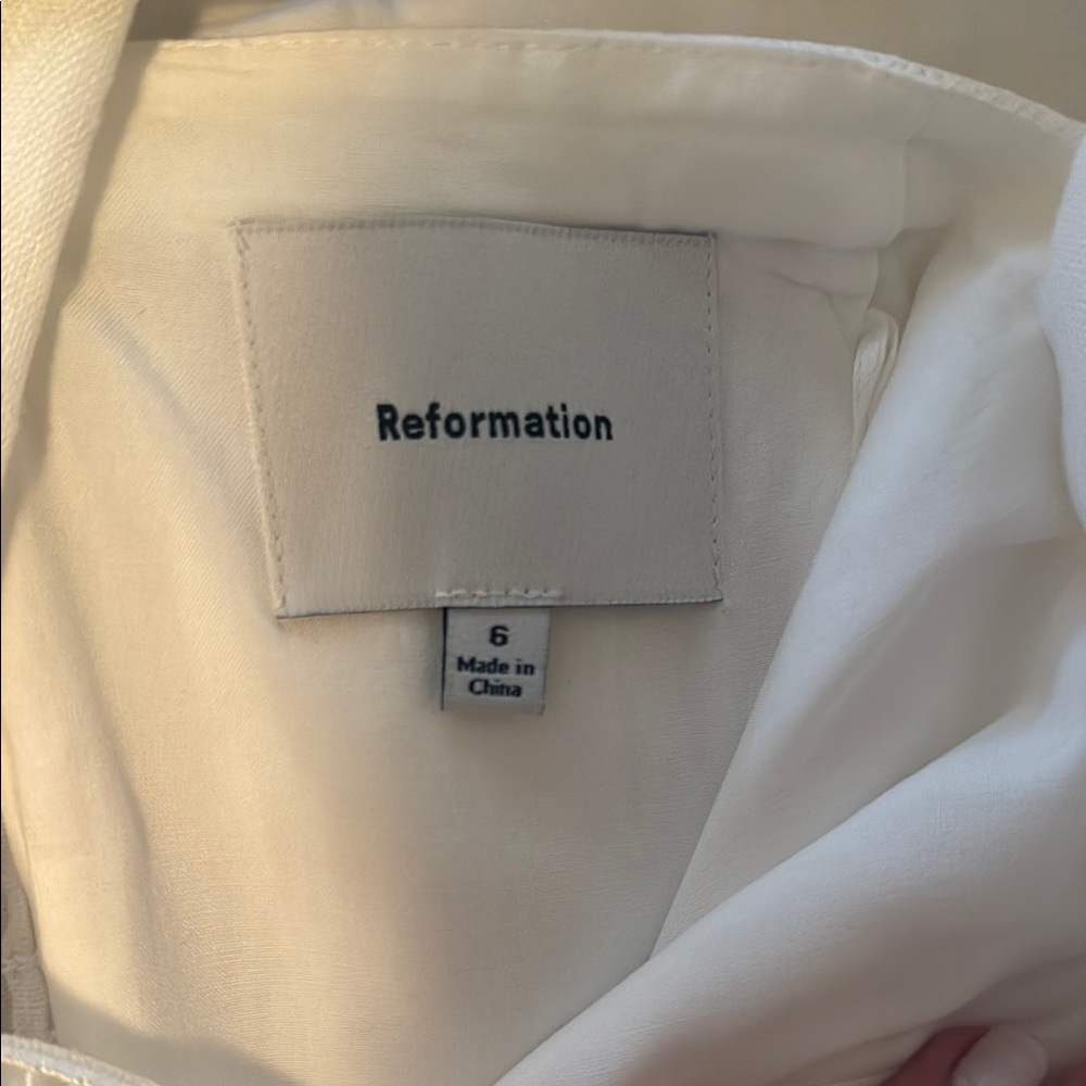 Reformation White Everett Midi Dress - Picture 2 of 7